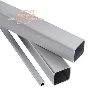 Tubo Cuadrado de aluminio decorativo con acabado de molino 6061, tubo cuadrado de aluminio hueco personalizado de alta calidad
