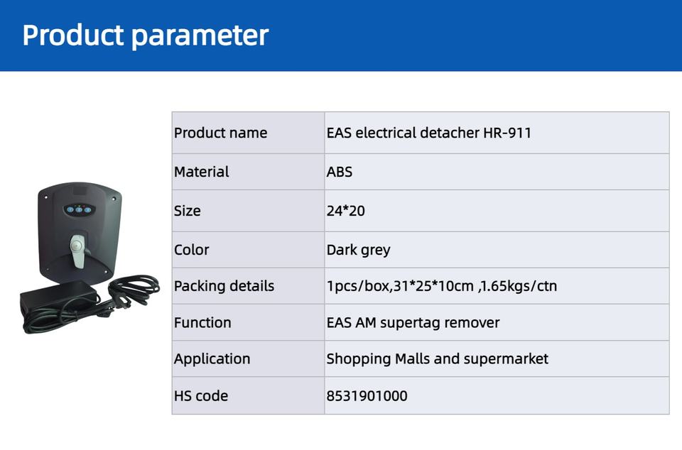 Efficient Retail Security Tag Remover - EAS Magnetic Key Detacher