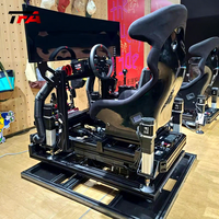 aluminium simulateur de cockpit de course siège voiture conduite simulateur de course jeu de cockpit simulateur de course