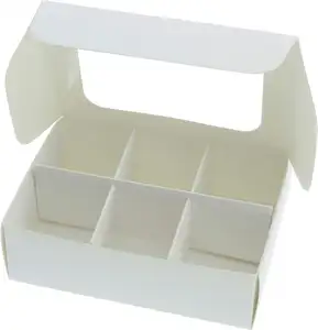 Оптовая продажа бумажных разделителей, упаковочная коробка для печенья, коробка для домашних конфет, шоколада, трюфелей, упаковочная коробка с подушечками