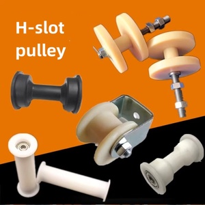 U rãnh theo dõi <span class=keywords><strong>Nylon</strong></span> ròng rọc ống tròn hướng dẫn đường sắt nhựa ròng rọc ròng rọc bánh xe theo dõi cổng sắt 11-20 - Product Image 1