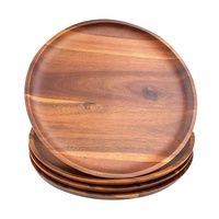 Meilleure vente de moules à gâteaux en bois de noyer, plaques de chargement rondes en bois CNLF