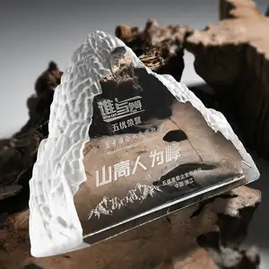 Crystal Iceberg Trophy Mountain High man-made peak Creative K9 souvenir premio de actividad empresarial