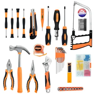 Kit d'outils de quincaillerie universels professionnels de haute qualité, 55 pièces, outils à main ménagers pour usage domestique