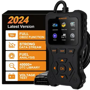 Nouveau lancement 2024 HUMZOR NC510 Outil de diagnostic de numérisation de voiture OBDII amélioré Il prend en charge 11 langues et 9 protocoles