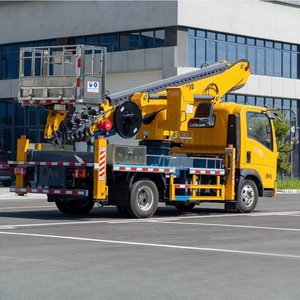 होवो काम मंच 4x2 डीजल इंजन 30 मीटर टेलीस्कोपिक बूम लिफ्ट वाहन रिमोट कंट्रोल ऑपरेशन - Product Image 5