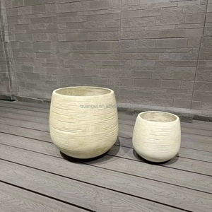 Custom High Quality <b>Tall</b> Modern Design Artificial Clay <b>Flower</b> <b>Pot</b> 30L Capacity Large Self Watering Eco-Friendly Gardening Home - Product Image 4