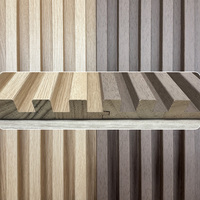 Paneles de Pared de Madera Maciza con Ranuras Redondas Akuslat de EAZART Factory, Panel de Tambor con Chapa de Roble Blanco para Decoración de Interiores