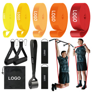 Ensemble de bandes de résistance avec logo personnalisé, 5 niveaux, avec sac de transport pour l'exercice, adultes, équipement portable de yoga, pilates, gym, entraînement - Product Image 5
