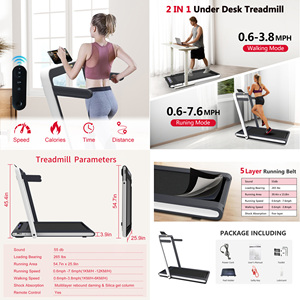 Nouveau tapis de course mécanique électrique semi-commercial multifonction unisexe pliable inclinable intelligent pour la maison - Product Image 5
