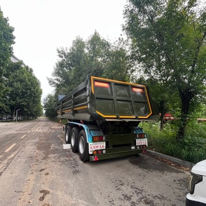Semi-remorque <span class=keywords><strong>benne</strong></span> arrière robuste à levage hydraulique pour le transport de matériaux en vrac dans le secteur de la construction - Product Image 6
