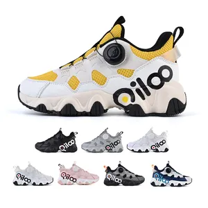 QILOO OEM 고품질 어린이 신발 소년 새로운 어린이 싱글 운동화 농구 신발 아이들을위한 표면 통기성 운동화