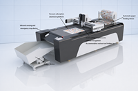 Machine de découpe à plat CNC YS pour autocollants publicitaires, boîtes en carton et acrylique, avec alimentation automatique et tête de couteau multifonctionnelle