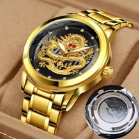 Montre à quartz longue Aili Fida pour homme, boîtier en acier inoxydable, verre minéral renforcé, cadran lumineux, aiguilles lumineuses, mode, 40 mm, 30 m