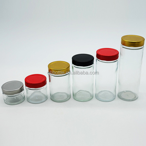 Weitöffnende Familiengrößen-Gläser aus Klarglas (50ml, 100ml, 150ml, 200ml, 240ml, 300ml, 360ml) mit Tiefdeckel für Marmelade, Honig, Likör-Shots - Product Image 4
