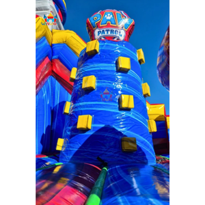 Comercial PVC mármol perrito patrulla inflable Castillo tobogán combinado para alquiler - Product Image 5