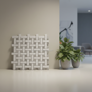 Azulejo de mosaico de mármol gris, nuevo producto, 60x60 - Product Image 1