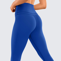 Leggings 7/8 personnalisés pour femme, taille haute, sensation seconde peau, entrejambe 25 pouces, avec poche discrète, en Nylon Spandex, pour Yoga, Pilates, Gym et Activewear
