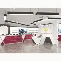 आधुनिक इलेक्ट्रॉनिक की दुकान इंटीरियर डिजाइन शोरूम प्रदर्शन रैक शोकेस फर्नीचर शेल्फ कैश काउंटर इलेक्ट्रॉनिक दुकान फिटिंग