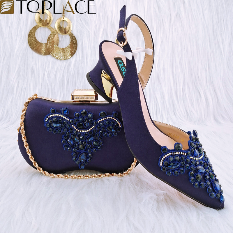 Shop Our Nigerian Ladies Wedding Shoes Matching Bag Set