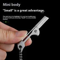 Cadeaux promotionnels pour entreprises, couteau de poche miniature pliable en métal, porte-clés pour la pêche à la carpe en lac