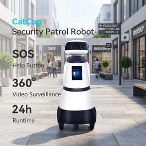 Robot de Patrulla de Seguridad CatCop, Navegación Autónoma con Lidar 3D, IP54, Monitoreo 24h, Robot de Seguridad Inteligente - Product Image 1
