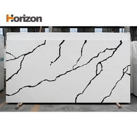 Dalle de pierre de quartz Horizon 93% cristal de quartz naturel composite matériau de construction durable pour comptoir de surface d'îlot de cuisine