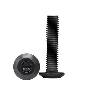 Black Carbon Steel Chamfered Hex Socket Screws M5 M6 M8 For Wood Furniture Construction Industry Grade A Class 8.8 GBT - Product Image 1