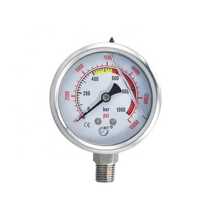 เกจวัดแรงดันดิจิตอลแบบท่อ Bourdon สแตนเลส Double-An <span class=keywords><strong>Y60</strong></span> สำหรับน้ำมันไฮดรอลิกและสุญญากาศ ขนาด 63 มม. รับประกัน 1 ปี สำหรับมาโนมิเตอร์ - Product Image 1