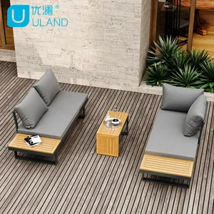 Outdoor Garten Sofa Set Metall Aluminium Lounge Set Patio Möbel Garten Sets Gartenmöbel