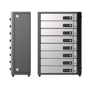 Y2 Power TIA – Armoire de recharge mobile à <span class=keywords><strong>8</strong></span> baies avec serrure de porte à code numérique – Charge simultanée jusqu'à <span class=keywords><strong>8</strong></span> appareils - Product Image 5