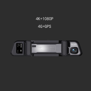4G GPS 9.66 inch màu đen GPS Dashcam Xe DVR gương Dash Cam phía trước phía sau 4K 1080P Độ Phân giải 4K + 1080P HD 1080p Video màn hình cảm ứng - Product Image 4