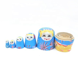 Bambole matrioska russe personalizzate nidificazione del legno 5 pezzi bambole impilate regalo Festival Matreshka artigianato fatto a mano bambola matrioska russa - Product Image 2