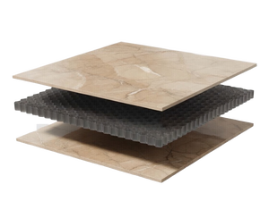 Alucobond แผงอลูมิเนียมคอมโพสิตตกแต่งหินหินอ่อนที่ทันสมัยแผงผนังป้องกันไฟฟ้าสถิตย์แผงแซนวิชอาคาร - Product Image 2