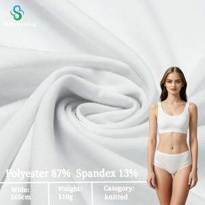 Tela de Punto Elástica Lisa de 110 g/m², Suave como la Mantequilla, 87% Poliéster, 13% Elastano, para Lencería y Ropa Interior - Product Image 1