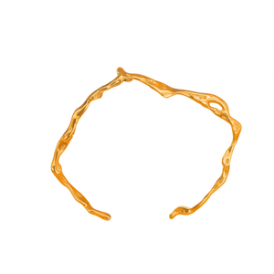 Brazalete Moderno Unisex de Moda, Acero Inoxidable 316L, Baño de Oro PVD, Diseño Sostenible y Resistente - Product Image 2