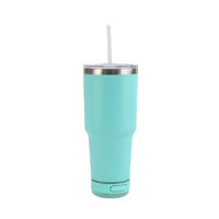 Vaso Térmico de Acero Inoxidable de 30 oz para Sublimación, con Bluetooth, Música, Altavoz Inalámbrico, Ecológico, Portátil, para el Regreso a Clases