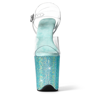<span class=keywords><strong>Scarpe</strong></span> da Pole Dance <span class=keywords><strong>con</strong></span> <span class=keywords><strong>Tacco</strong></span> 20cm, <span class=keywords><strong>Trasparenti</strong></span> in PVC, <span class=keywords><strong>Scarpe</strong></span> da Spogliarellista <span class=keywords><strong>con</strong></span> <span class=keywords><strong>Tacco</strong></span> a Spillo, Piattaforma Alta <span class=keywords><strong>con</strong></span> Strass, Calzature per Ballerine Esotiche - Product Image 2