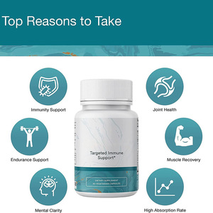 Capsules de soutien immunitaire ciblées par l'OEM avec arabinogalactane, extrait de feuille d'olivier, zinc et échinacée pour la santé naturelle du système immunitaire - Product Image 2