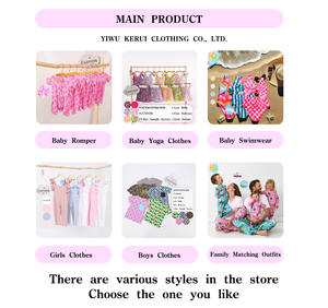 Piyama Bambu Resleting Kerui Overstock Grosir Pakaian Bayi Anak Bambu Warna-warni untuk Anak Perempuan dan Laki-laki, Setelan Romper Musim Panas Bayi Anak - Product Image 3