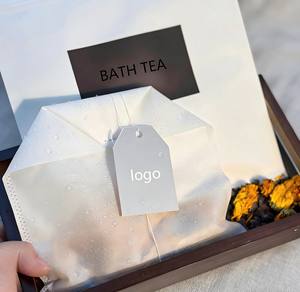 Sachets de thé de bain aux herbes <span class=keywords><strong>bio</strong></span> relaxants à la rose, citron et romarin avec sels de bain de l'Himalaya et sels <span class=keywords><strong>d</strong></span>'<span class=keywords><strong>Epsom</strong></span> pour baignoires - Product Image 5