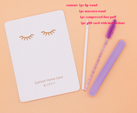 Salon de beauté Lash Store Extension de cils Aftercare Instruction Set Gift Set Can Custom
