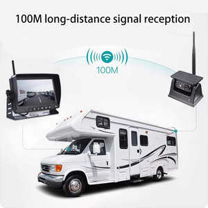 Cámara de respaldo inalámbrica AHD de 7 pulgadas, <span class=keywords><strong>Monitor</strong></span> de marcha atrás resistente al agua magnético Solar 1080P con cámara de visión nocturna para camiones y remolques - Product Image 2