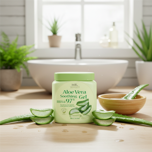 Gel Calmante de Aloe Vera MBL 300ml, Crema Facial Nutritiva, Reafirmante e Hidratante para Todo Tipo de Piel, Cosmético Coreano K-beauty - Product Image 3