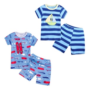 Conjunto de ropa unisex para bebés y niños pequeños de <span class=keywords><strong>12</strong></span> a 18 <span class=keywords><strong>meses</strong></span>, mezcla de manga corta y pantalones, 2 uds. al por mayor - Product Image 3