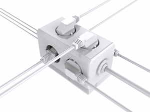 Custom Logo New Design 16A 220V 6 EU Outlets 3 <b>USB</b> 1 Typc Cuboid Power Strip Socket With 1.5m Power Cord - Product Image 4