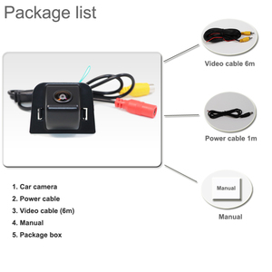 Câmera de estacionamento de veículo, 170 graus, 1920x1080p ahd hd, câmera para <span class=keywords><strong>toyota</strong></span> <span class=keywords><strong>prius</strong></span> 2011-2014 visão noturna - Product Image 5