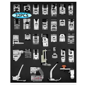 32Pcs Sewing Machine Presser Foot for Low Shank Brother Singer Janome Sewing Machine Use Sewing Accessories Hot RTS
