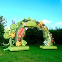 Arche de jardinage gonflable en vente chaude, arche de fleurs de mariage pour la décoration