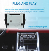 Panneau AC 10 pouces IPS écran tactile LCD GPS navigateur Plug Play climatiseur Land Rover Range Rover Sport L494 2013-2017